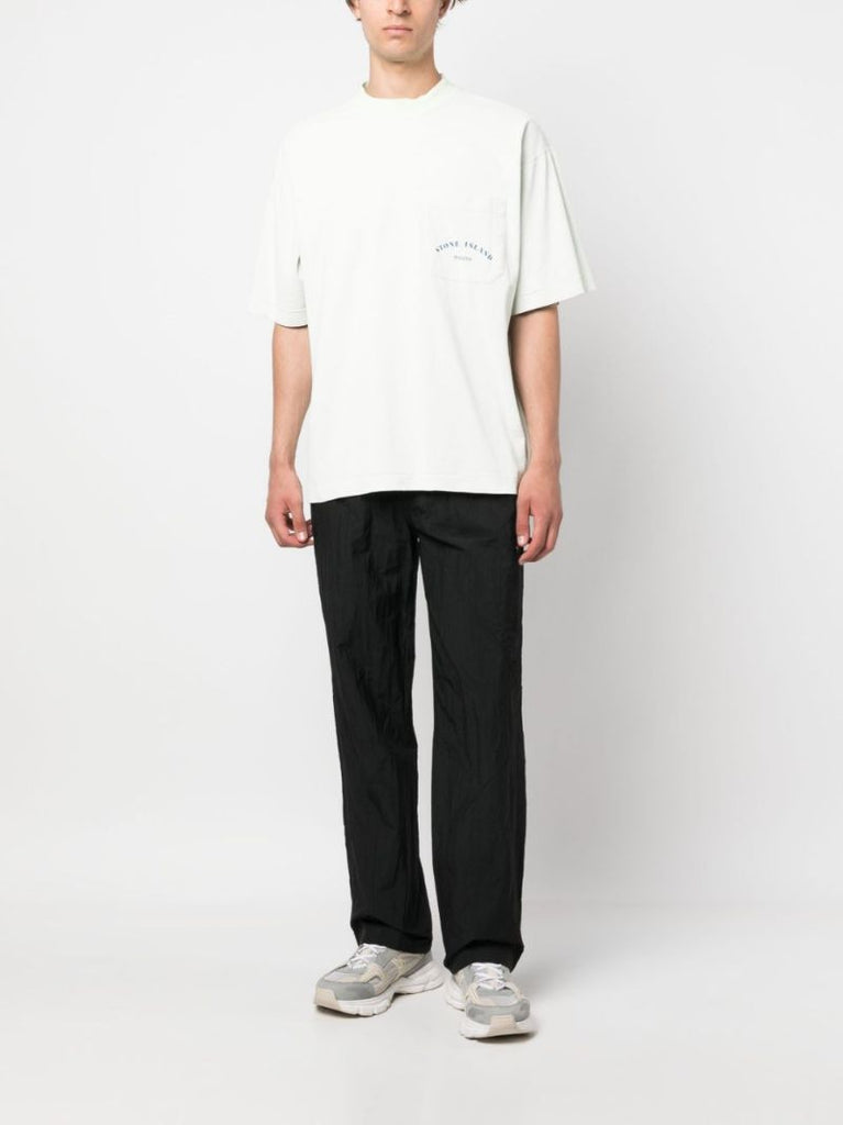 Green Crew Neck Cotton T-shirt