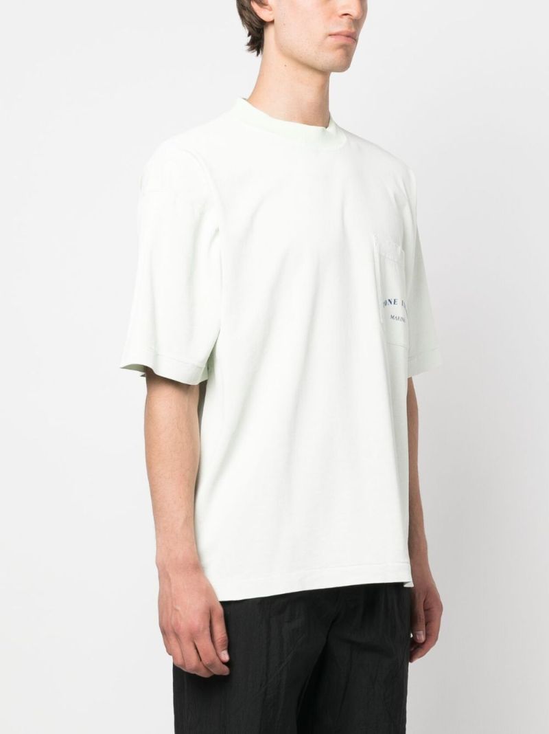 Green Crew Neck Cotton T-shirt