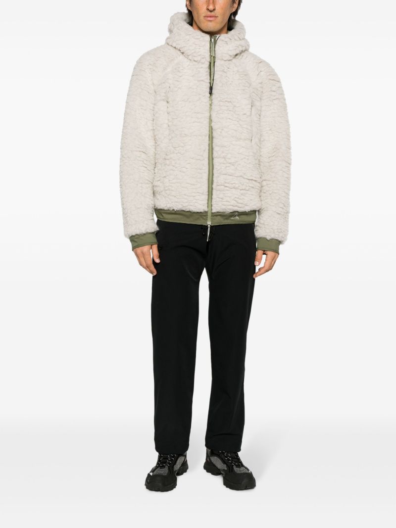 Grey Heavy Furry Hooded Jacket