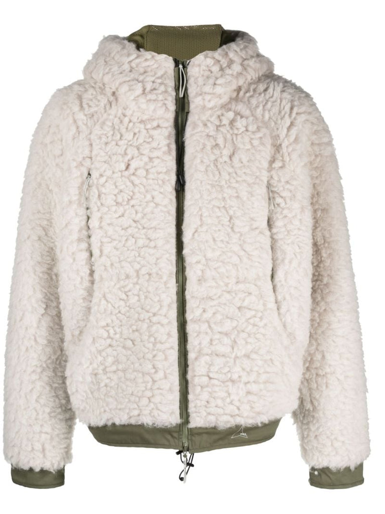 Grey Heavy Furry Hooded Jacket