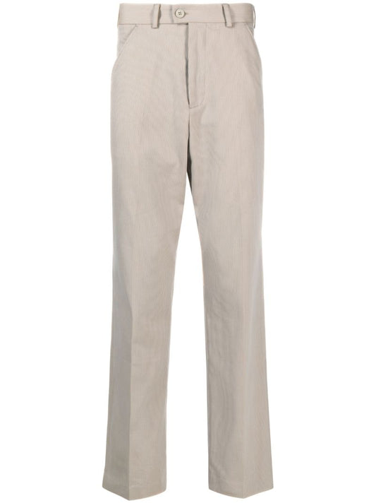 Grey Darien Straight-leg Trousers