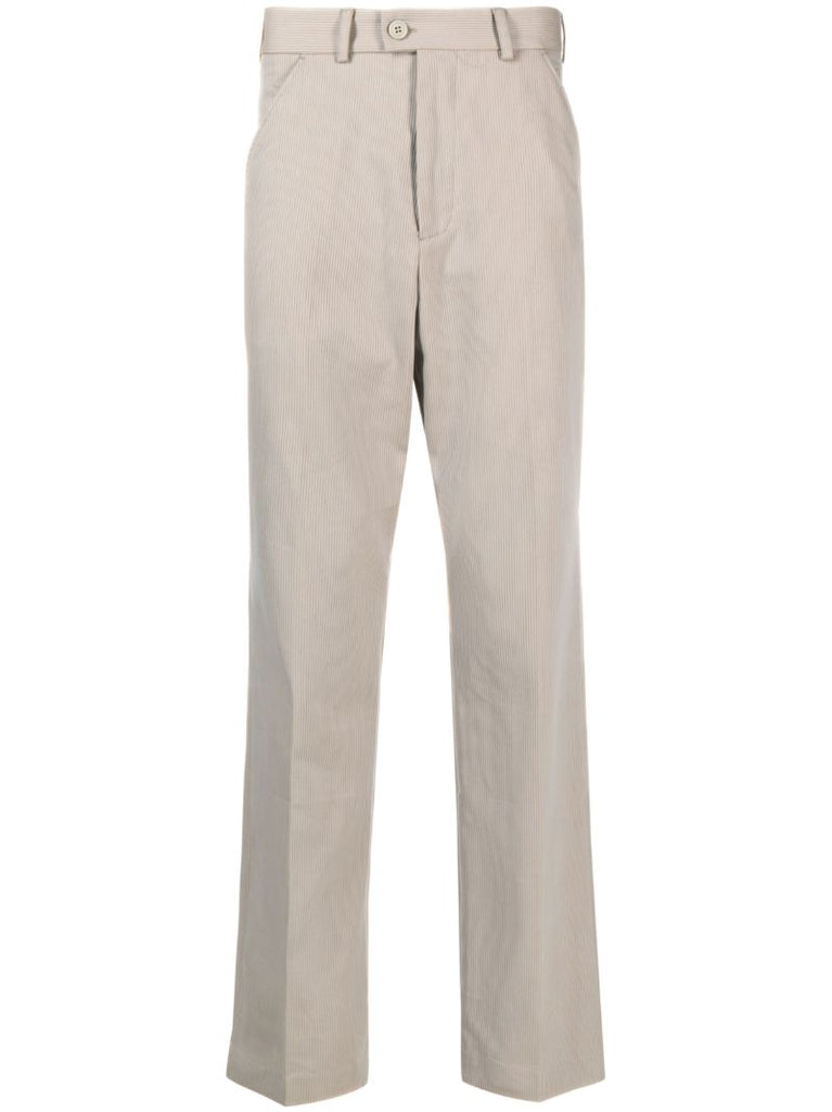 Grey Darien Straight-leg Trousers