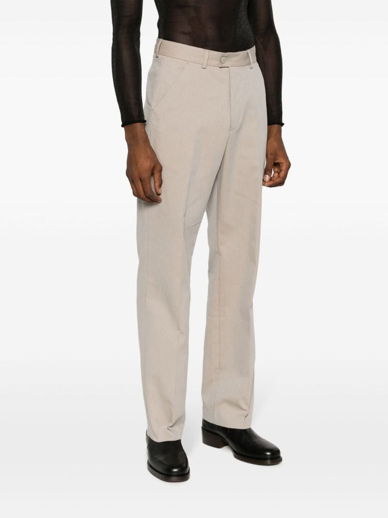 Grey Darien Straight-leg Trousers