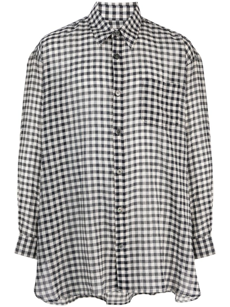 Black and White Darling Checked Cotton Shirt