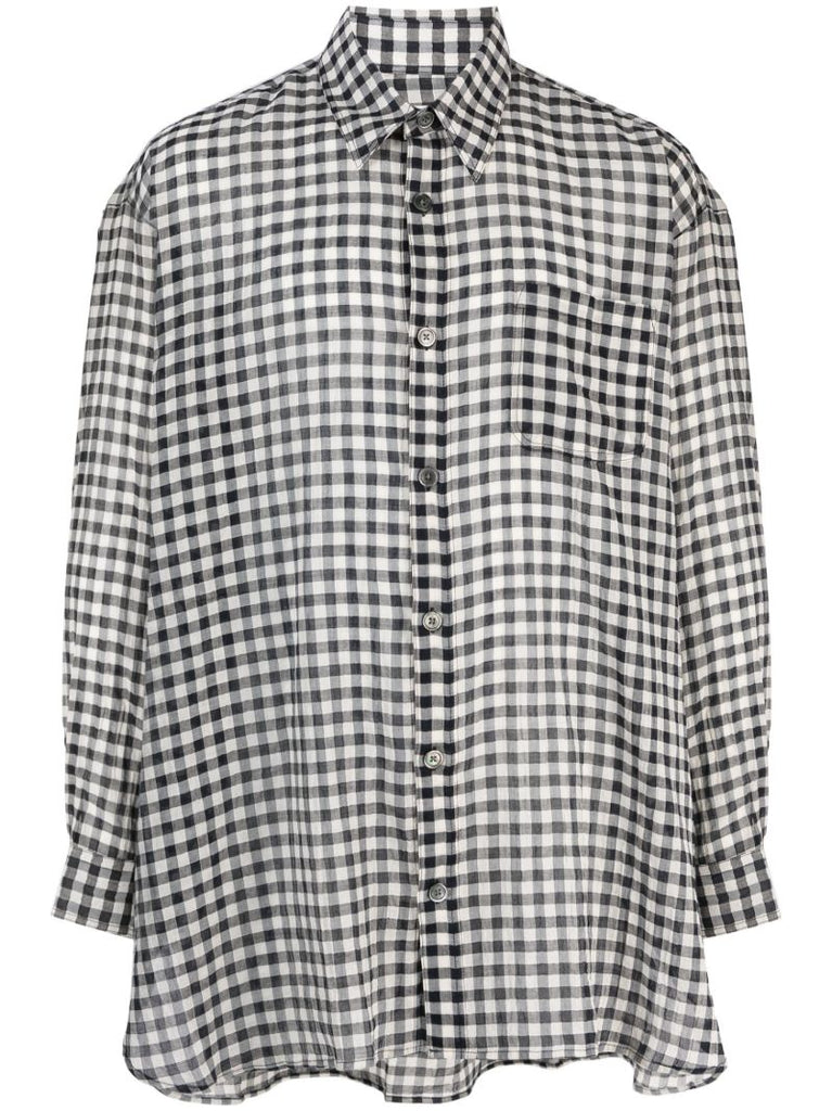 Black and White Darling Checked Cotton Shirt