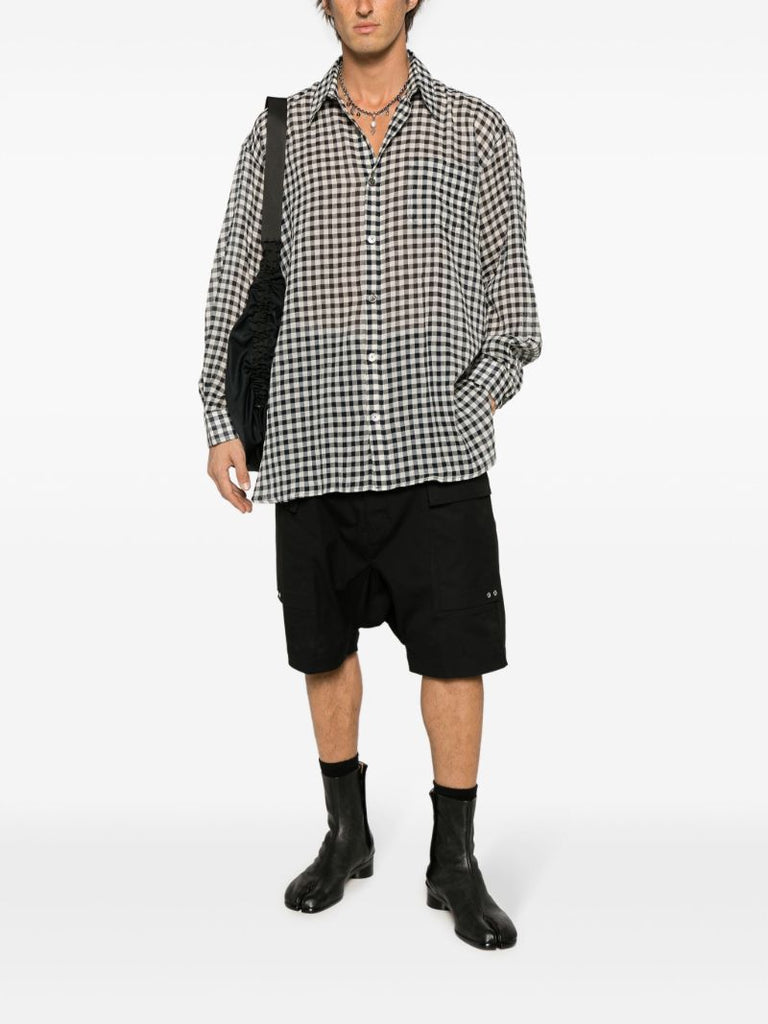 Black and White Darling Checked Cotton Shirt