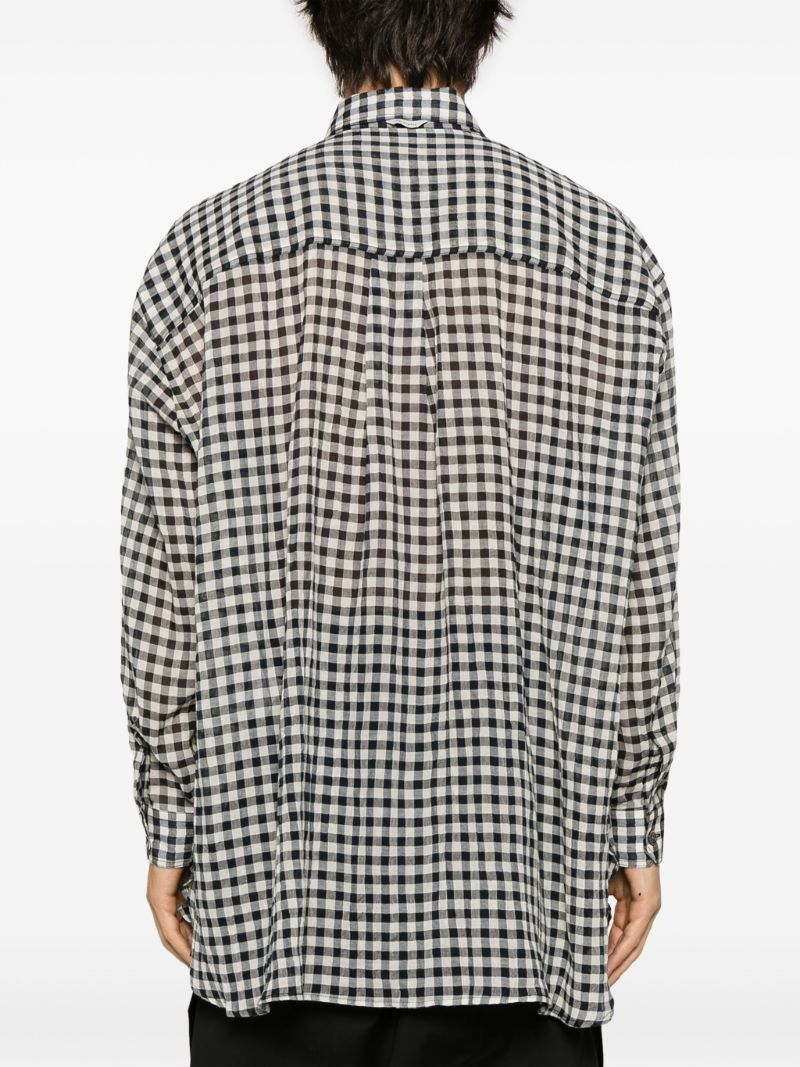 Black and White Darling Checked Cotton Shirt