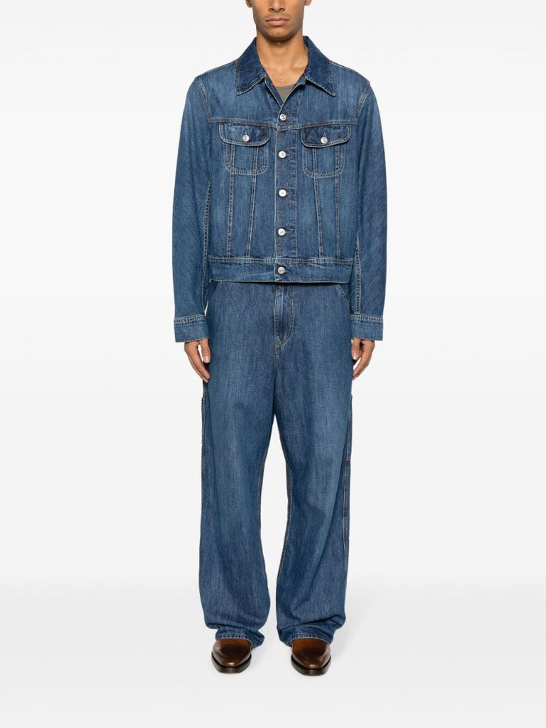 Blue Joiner Wide-leg Jeans