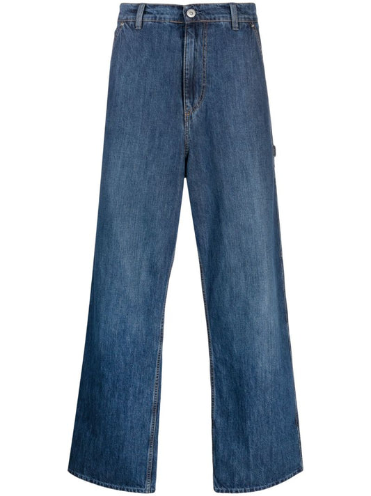 Blue Joiner Wide-leg Jeans