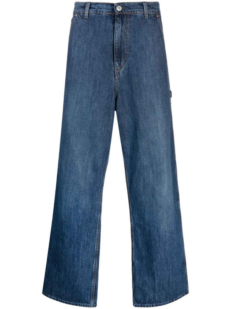 Blue Joiner Wide-leg Jeans