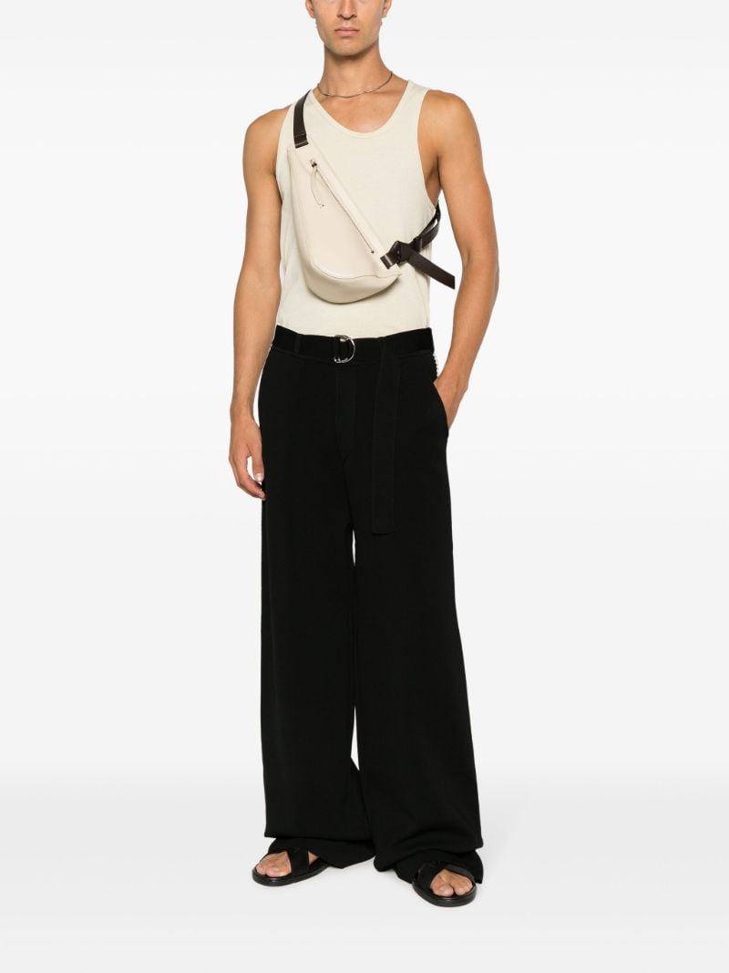 Black Yorin Straight-leg Trousers