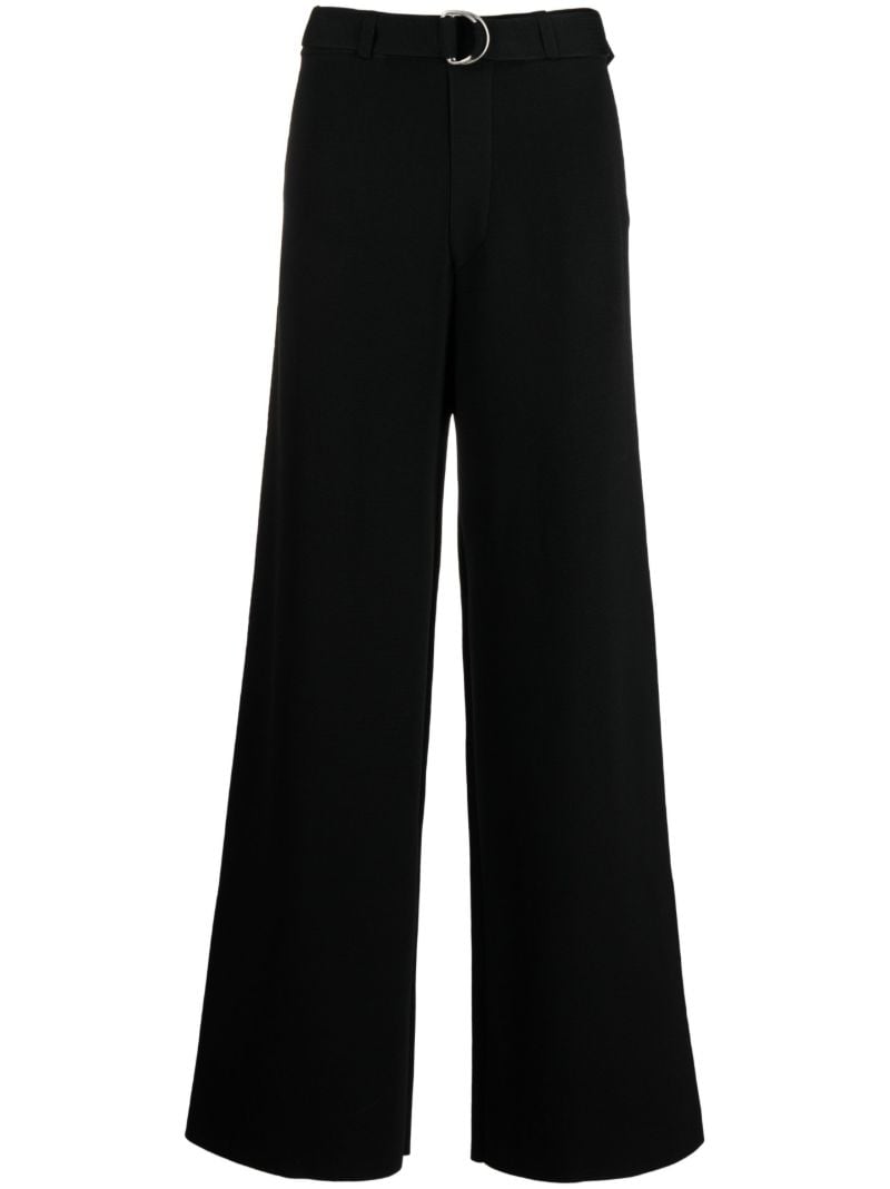 Black Yorin Straight-leg Trousers