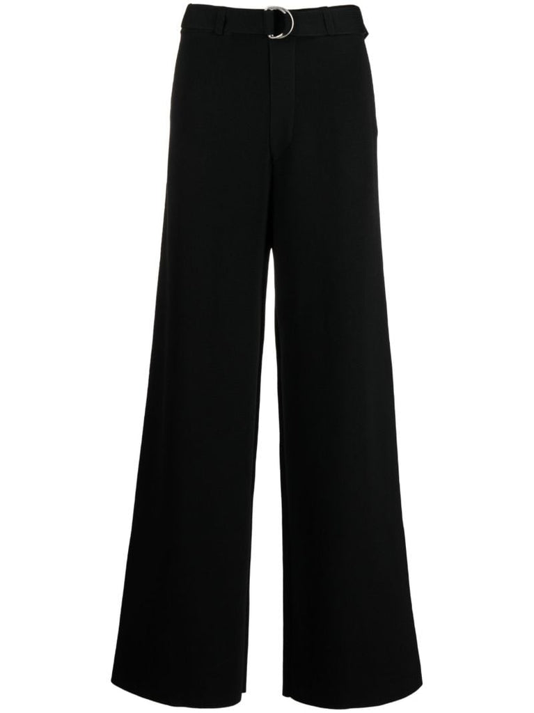 Black Yorin Straight-leg Trousers