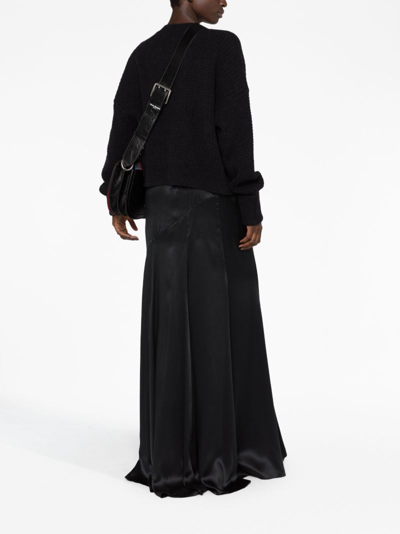 Black Logo-embroidered Wool Sweater