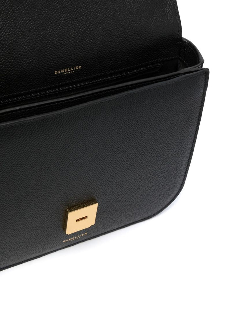 Black Vancouver Leather Cross Body Bag