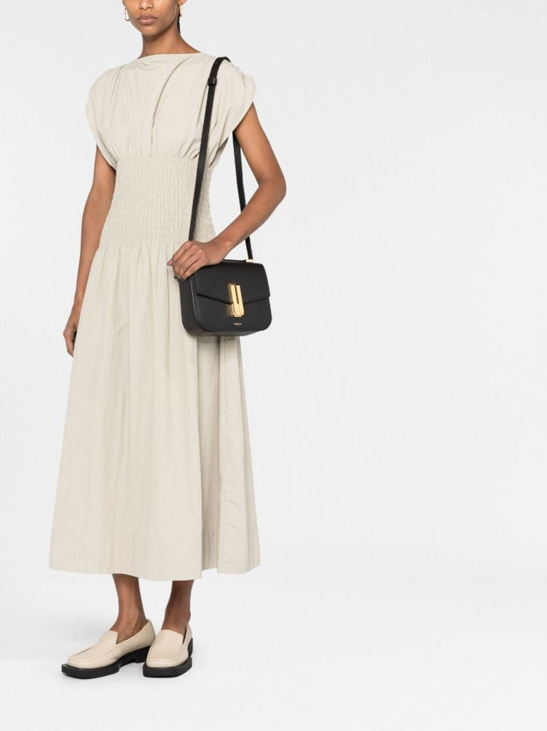 Black Vancouver Leather Cross Body Bag