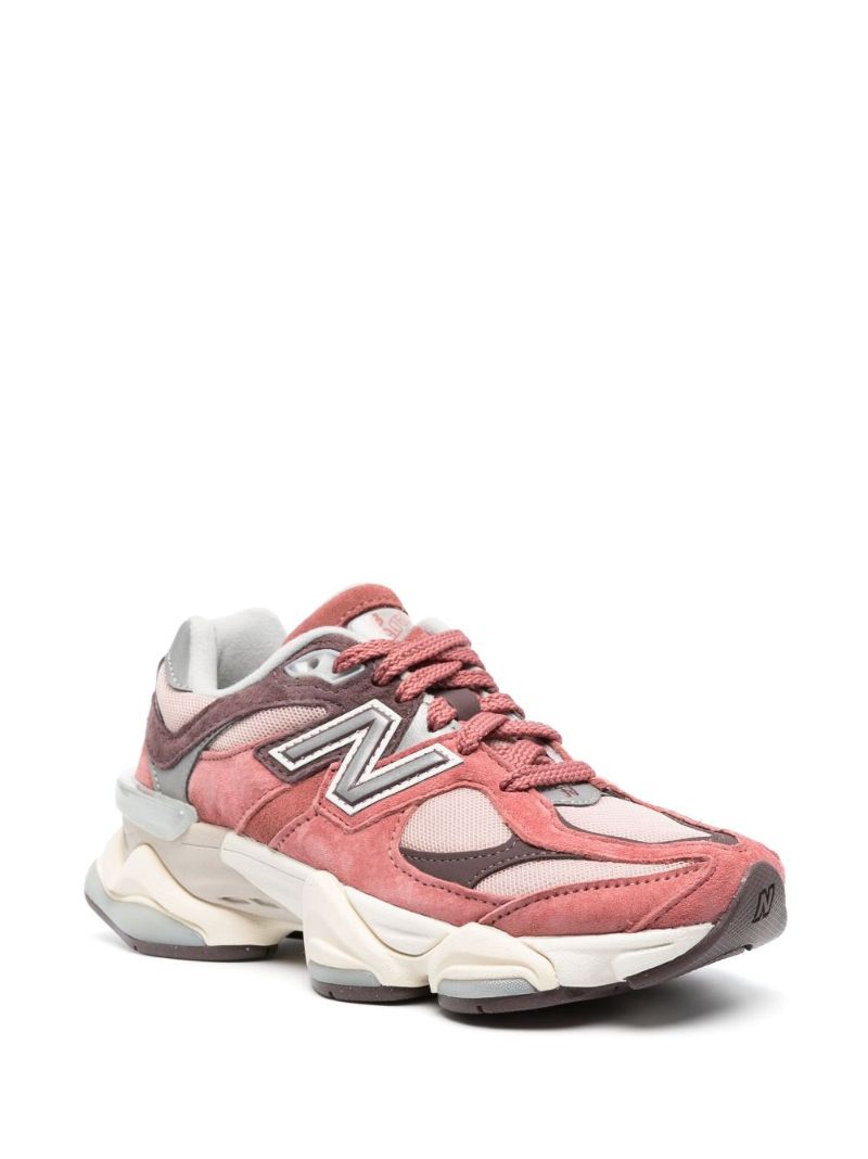 Red 9060 Panelled Low-top Sneakers