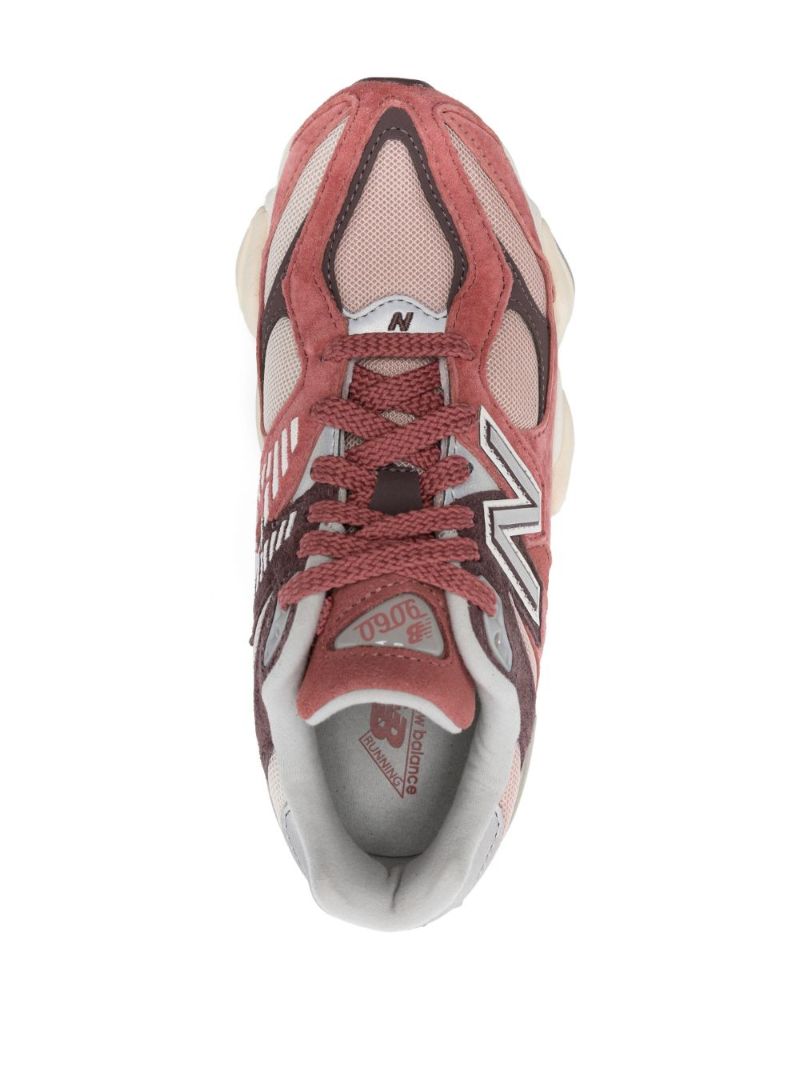 Red 9060 Panelled Low-top Sneakers