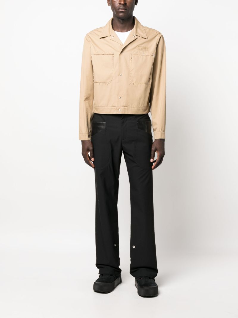 Beige Cropped Lightweight Jacket