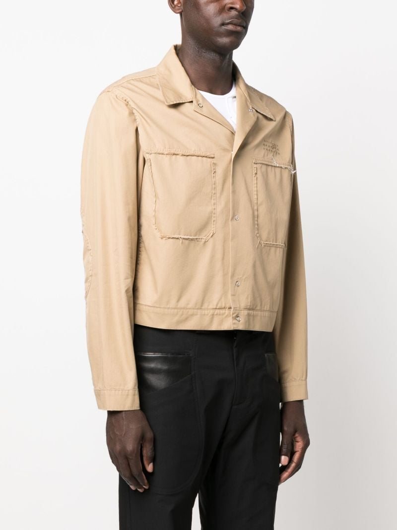 Beige Cropped Lightweight Jacket