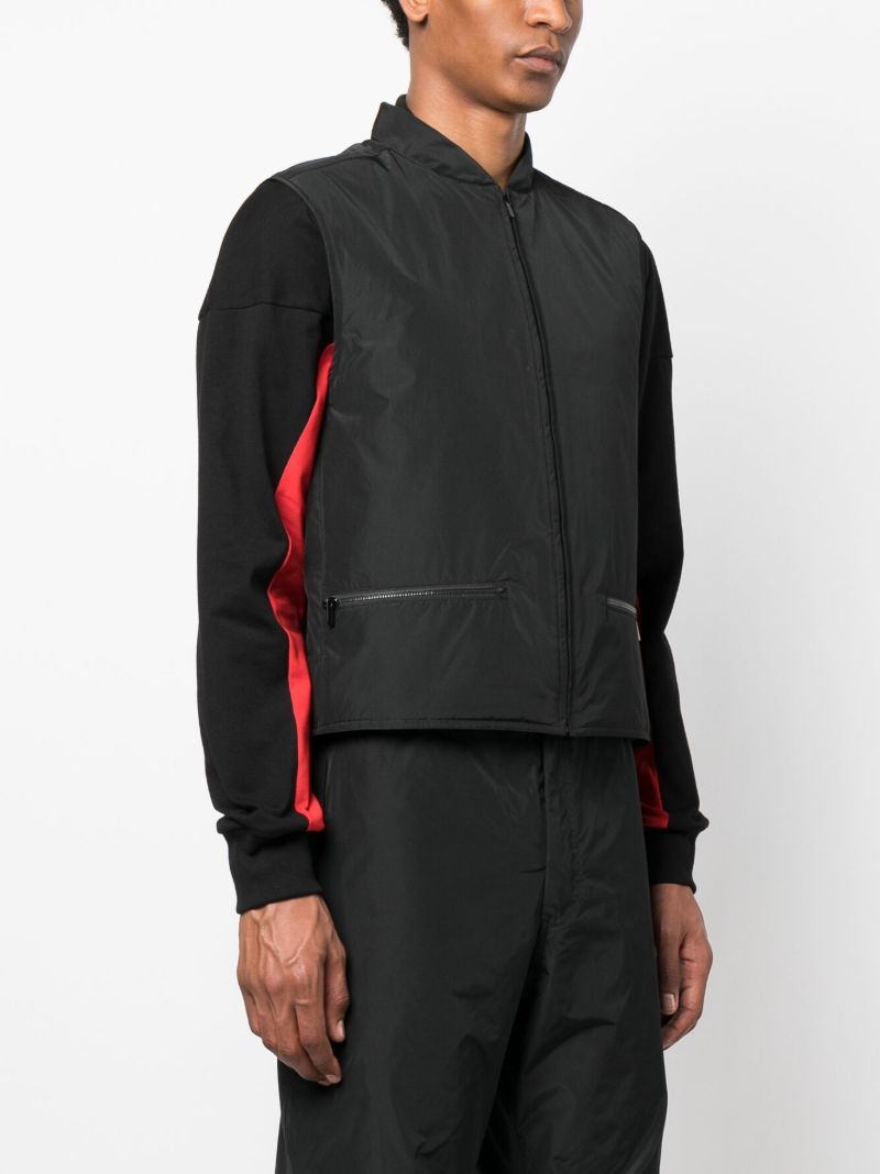 Black Zip-up Gilet