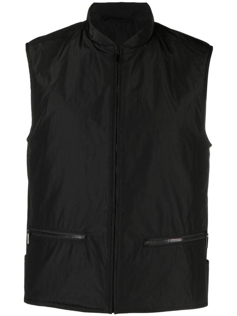 Black Zip-up Gilet
