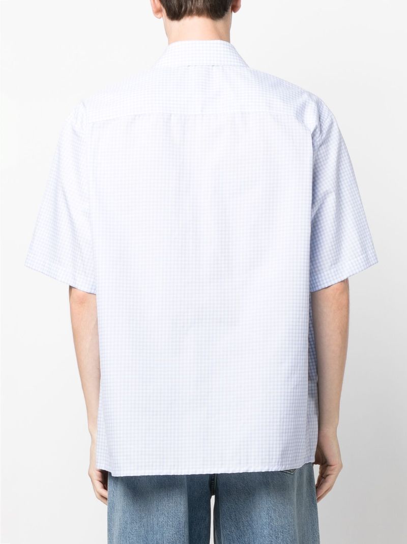 Blue Bear Patch Gingham Check Shirt