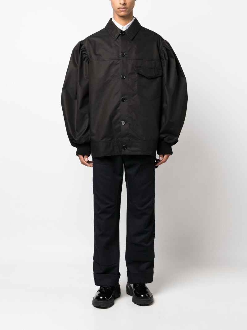 Blue Straight-leg Trousers