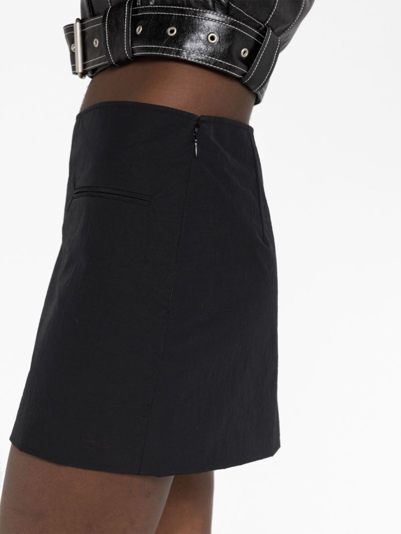Black Low-waist Mini Skirt