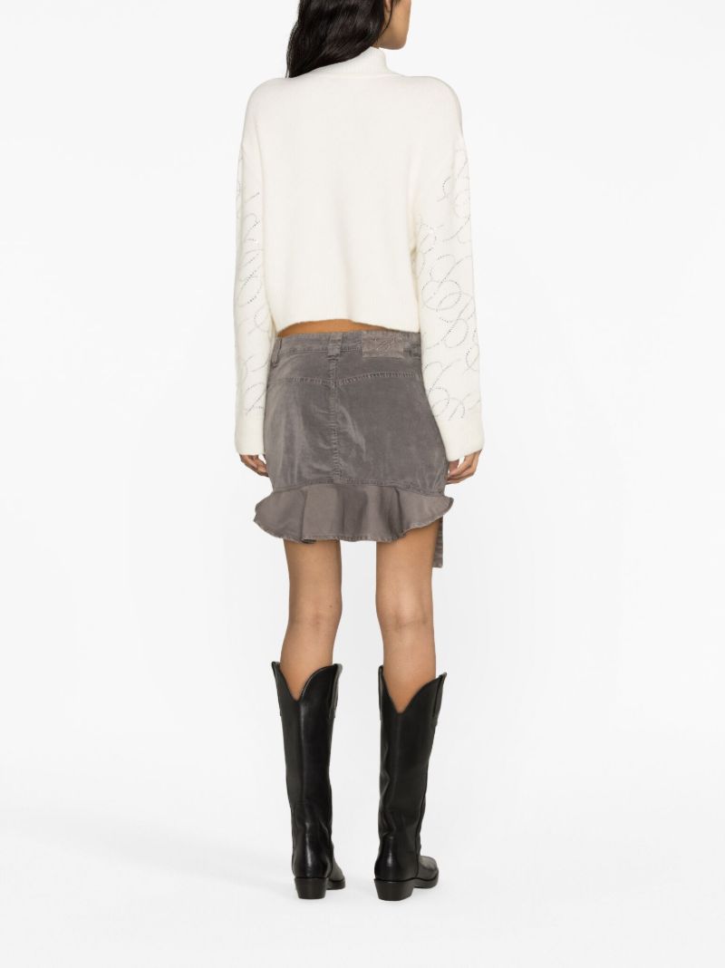 White Crystal Logo Sweater