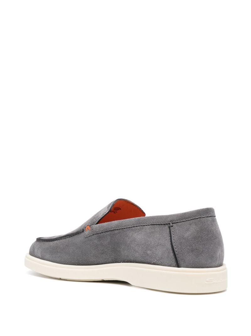 Grey Suede Loafers