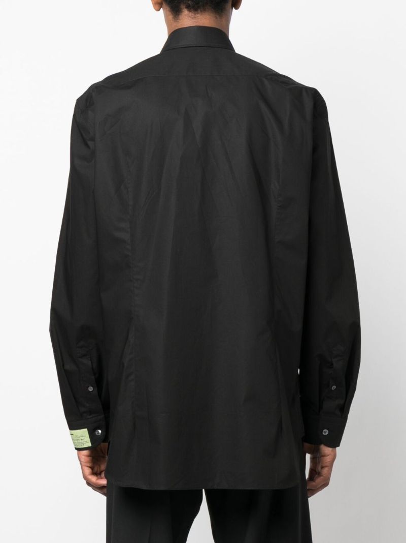 X Philippe Vandenberg Black Artwork Patch Shirt