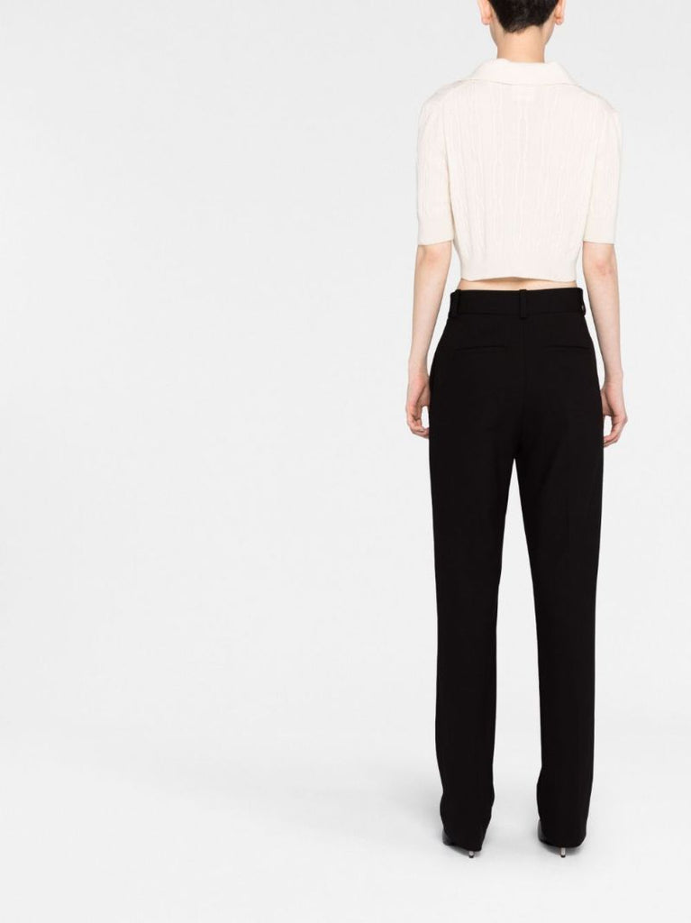 Neutral Lylith Cropped Cable-knit Cashmere Sweater