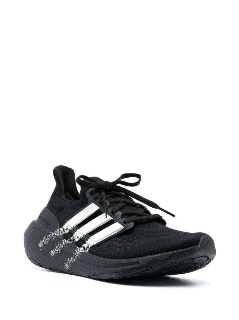 Black Three Stripe Sneakers