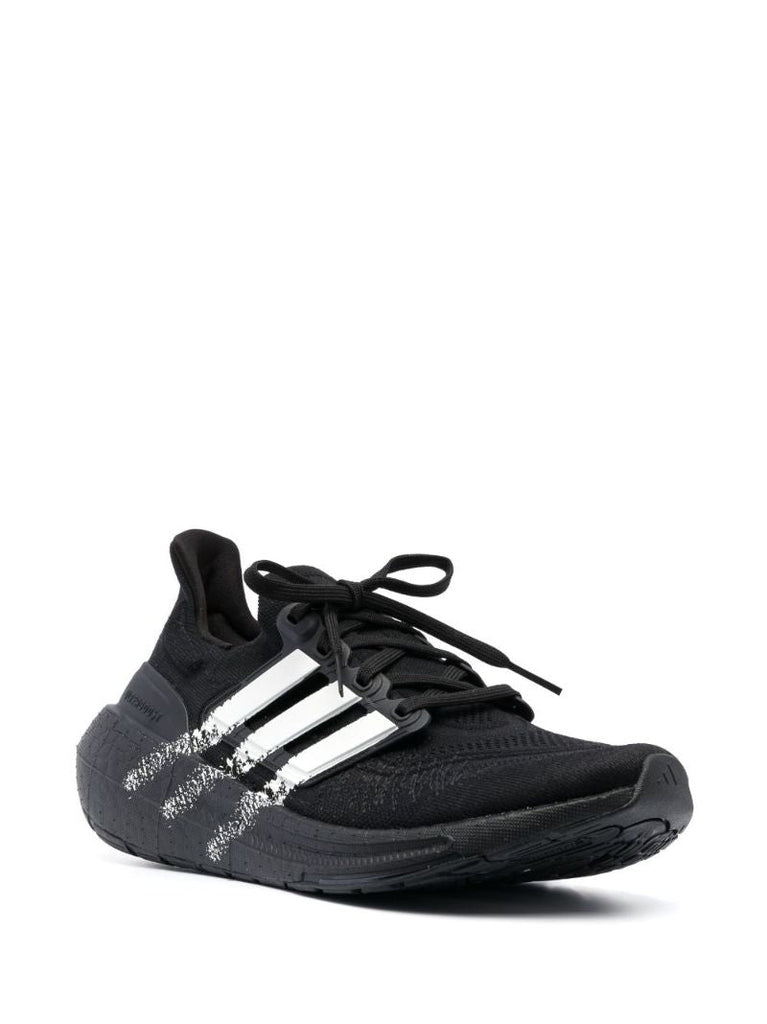 Black Three Stripe Sneakers