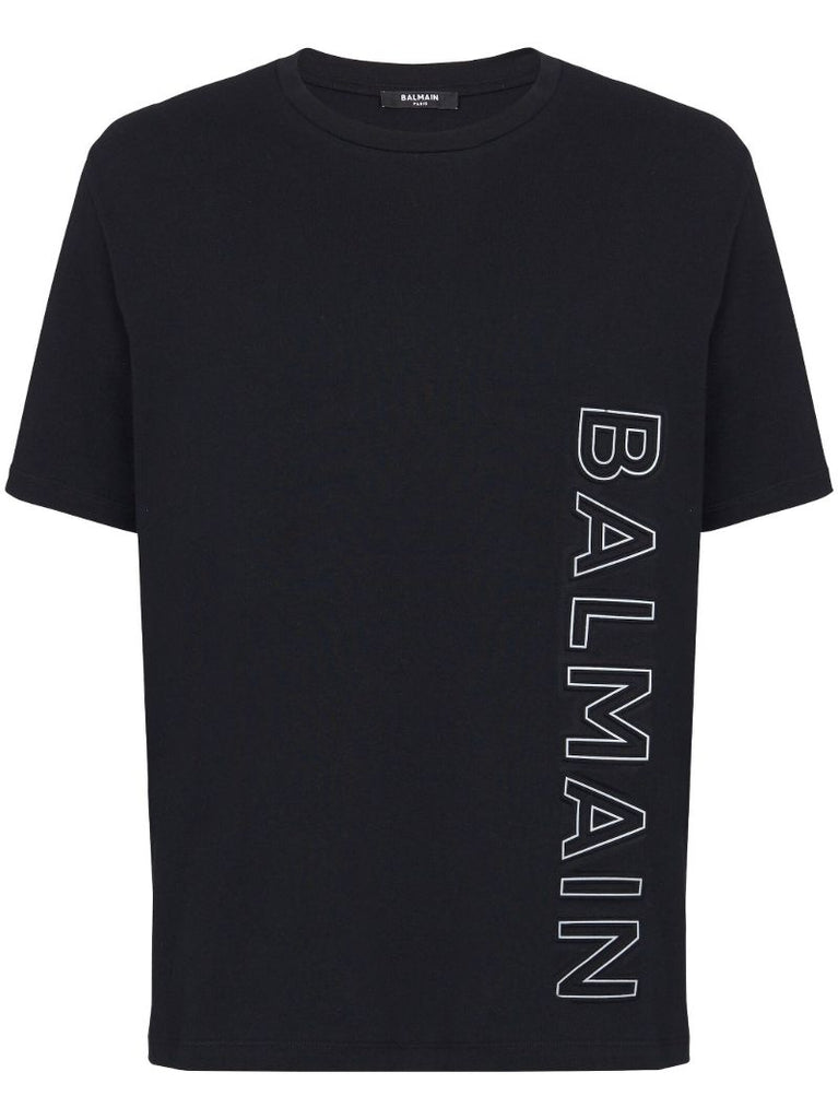Black Logo-print Organic Cotton T-shirt
