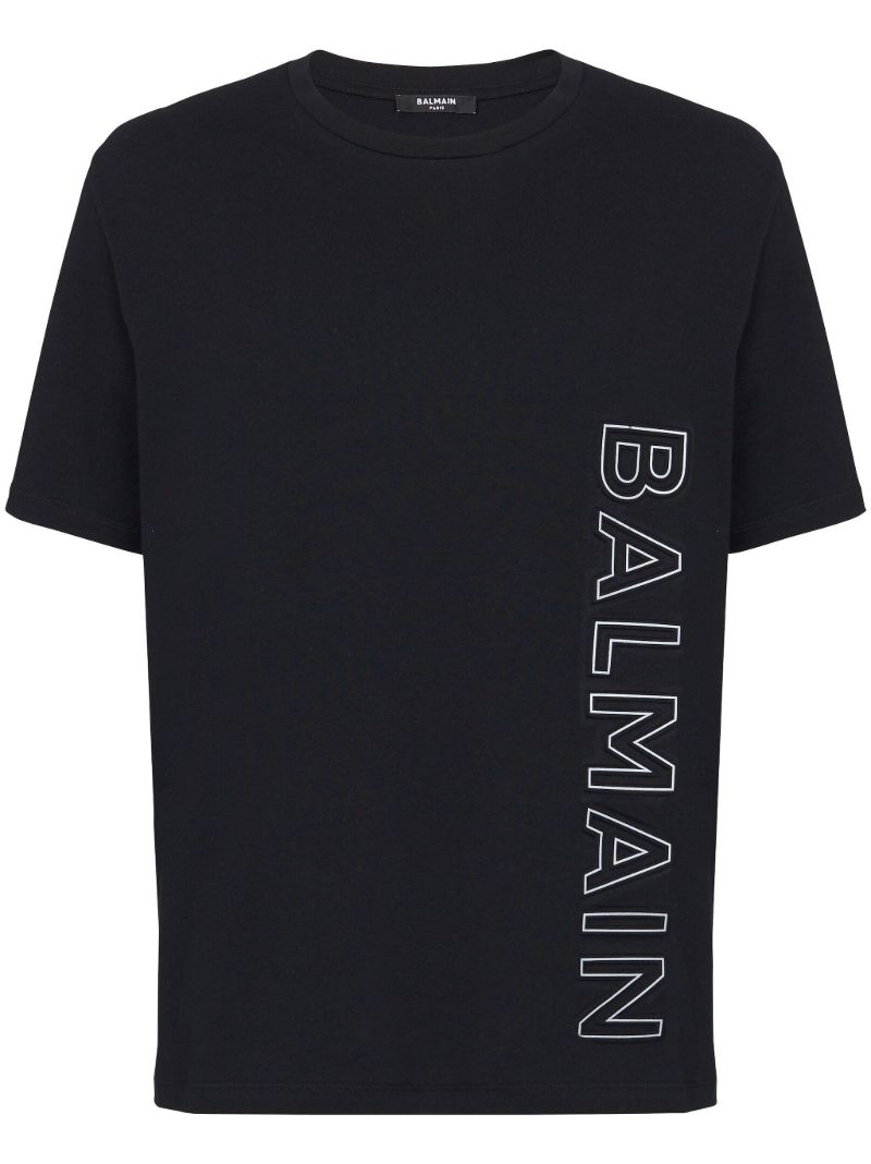 Black Logo-print Organic Cotton T-shirt
