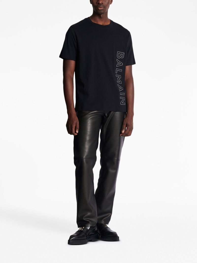Black Logo-print Organic Cotton T-shirt