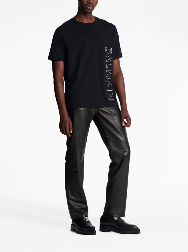 Black Logo-print Organic Cotton T-shirt