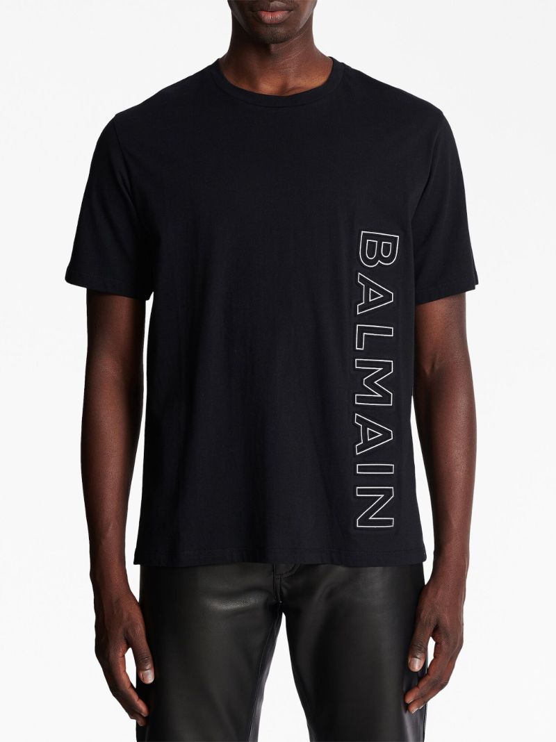 Black Logo-print Organic Cotton T-shirt