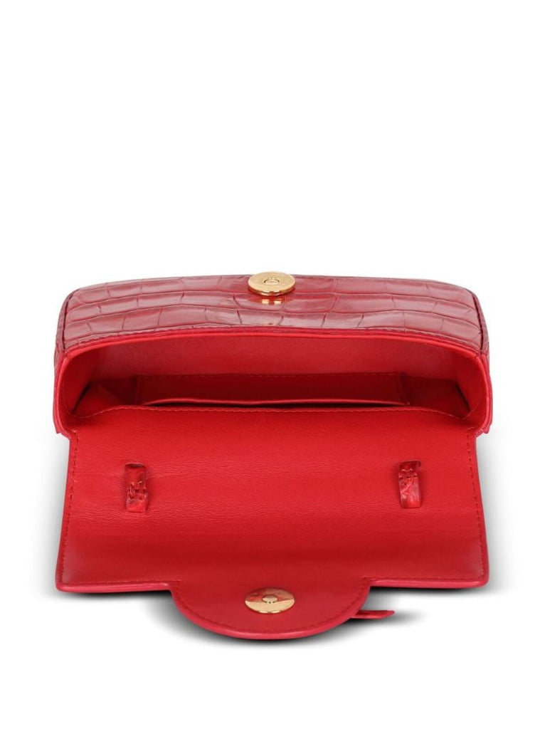 Red B-buzz Leather Mini Bag