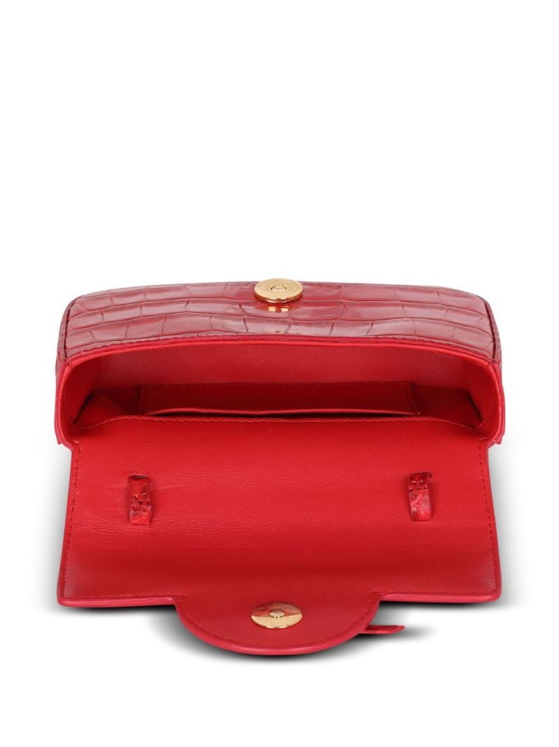 Red B-buzz Leather Mini Bag