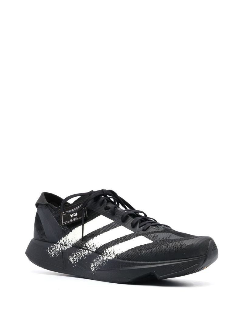 Black Three Stripe Low-top Sneakers