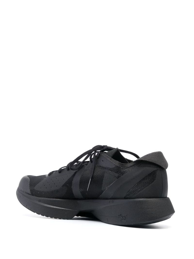 Black Three Stripe Low-top Sneakers