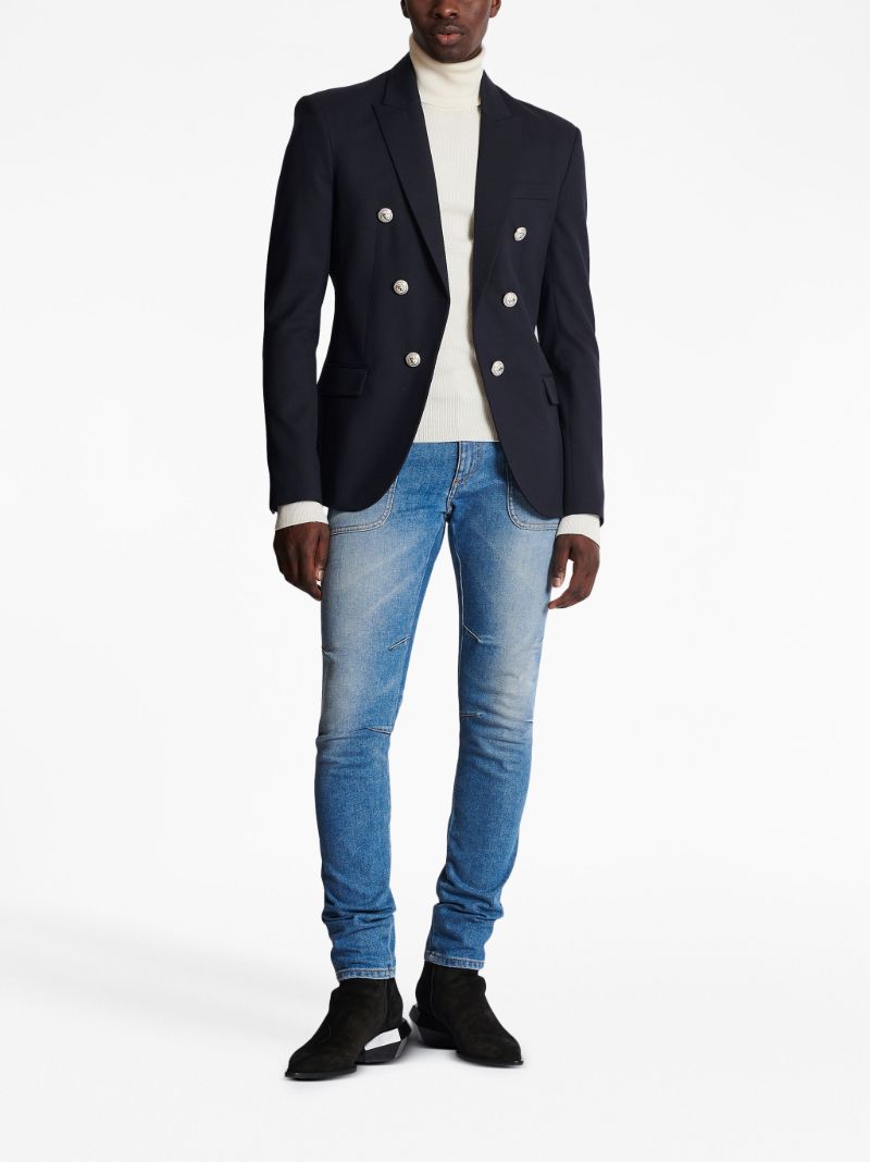 Blue Double Breasted Blazer