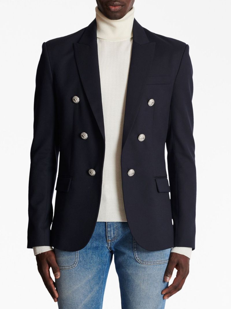 Blue Double Breasted Blazer