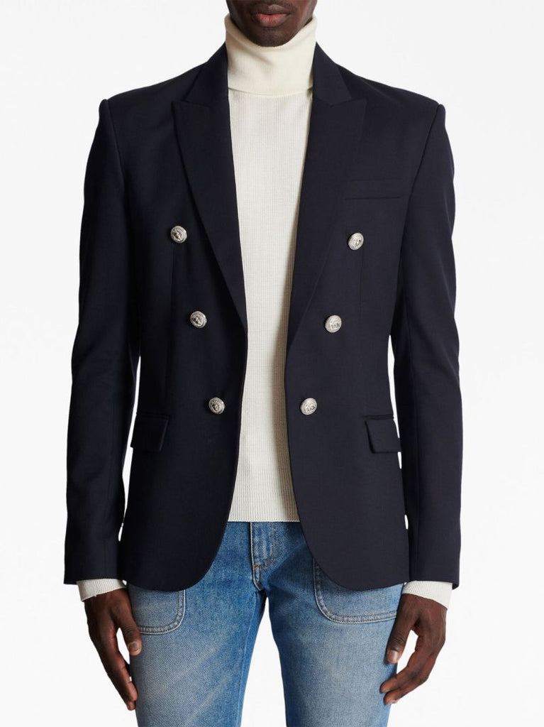 Blue Double Breasted Blazer