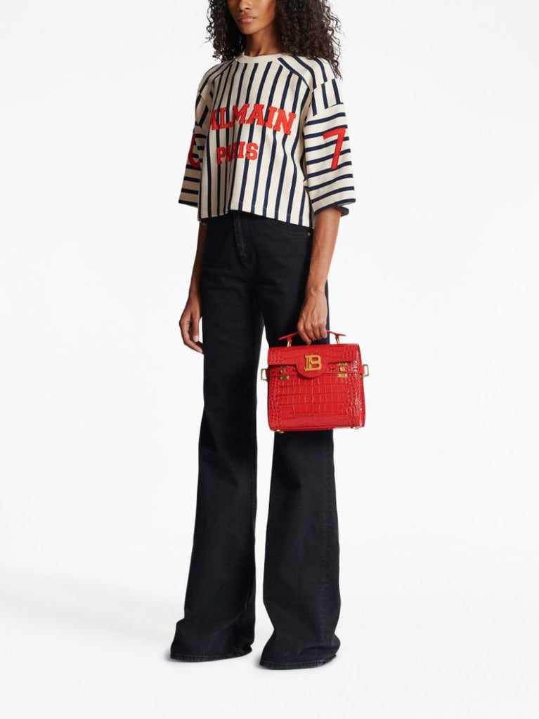 Red B-buzz 23 Leather Top Handle Bag