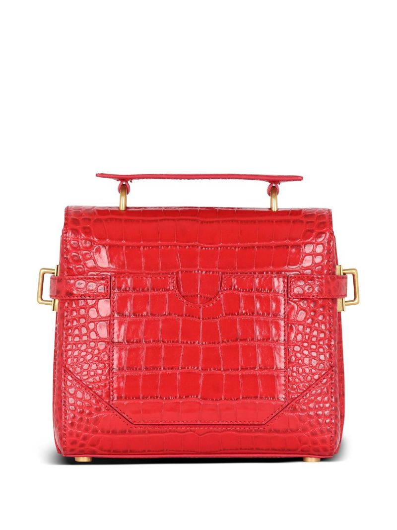 Red B-buzz 23 Leather Top Handle Bag