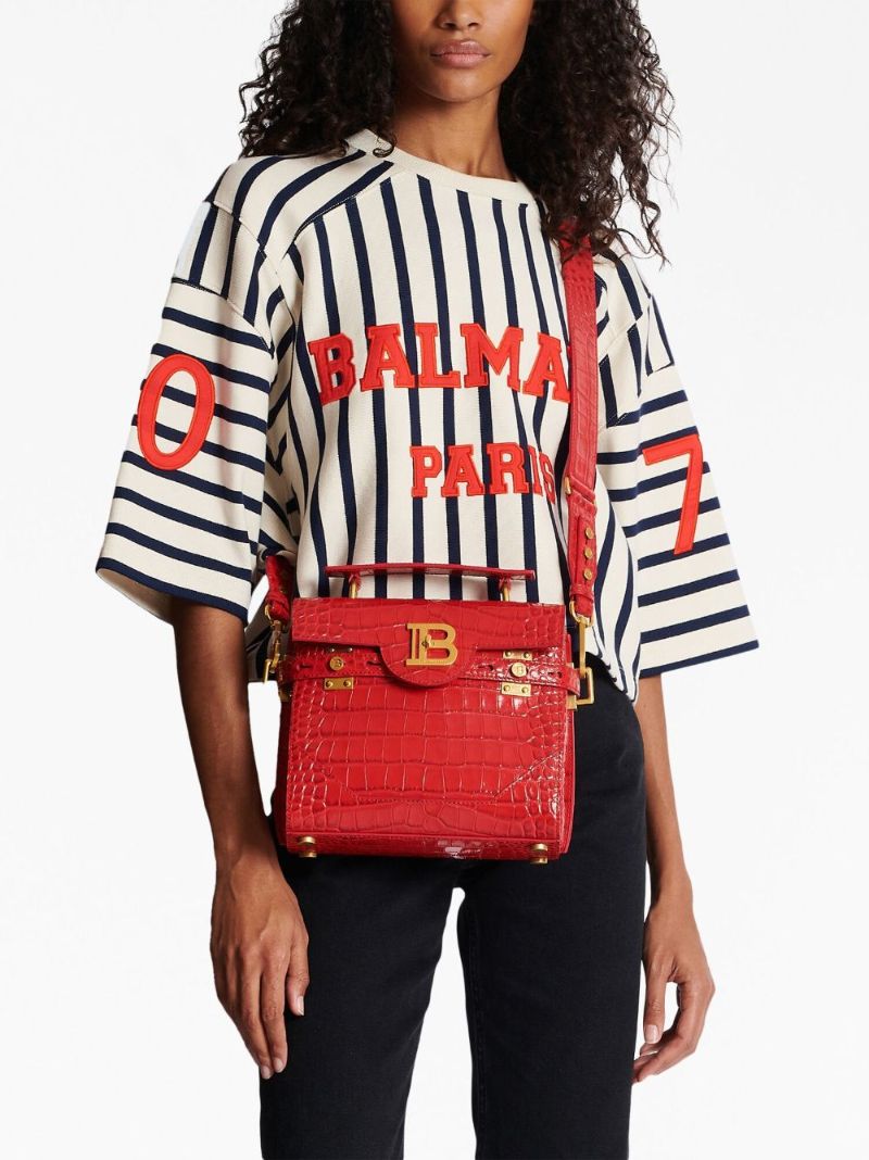 Red B-buzz 23 Leather Top Handle Bag